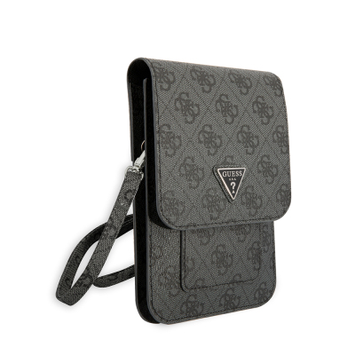 Guess Original Licensed 4G Patterned Triangle Logo 5-Chamber Magnet Cover Bag with Hanger - 10