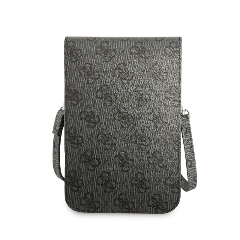 Guess Original Licensed 4G Patterned Triangle Logo 5-Chamber Magnet Cover Bag with Hanger - 12
