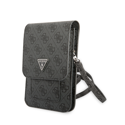 Guess Original Licensed 4G Patterned Triangle Logo 5-Chamber Magnet Cover Bag with Hanger - 3