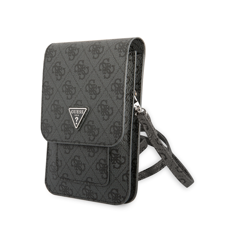 Guess Original Licensed 4G Patterned Triangle Logo 5-Chamber Magnet Cover Bag with Hanger - 3
