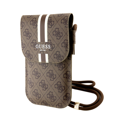 Guess Original Licensed 4G Patterned Triangle Logo Hanging Magnet Cover Bag - 8