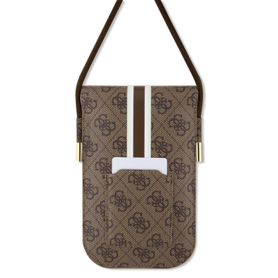 Guess Original Licensed 4G Patterned Triangle Logo Hanging Magnet Cover Bag - 3