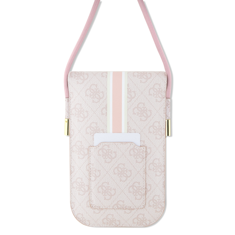 Guess Original Licensed 4G Patterned Triangle Logo Hanging Magnet Cover Bag - 2