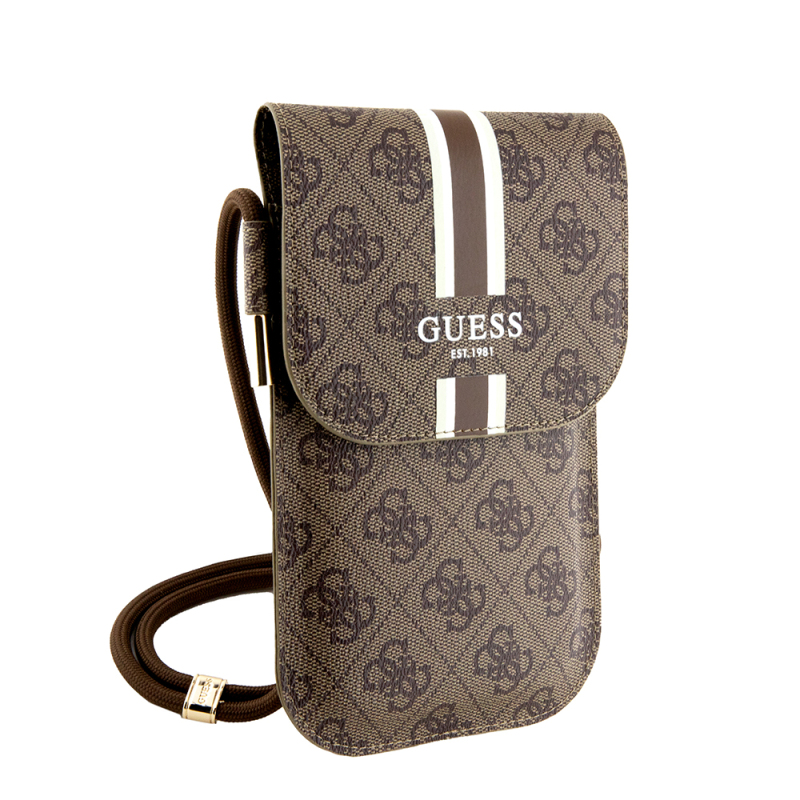 Guess Original Licensed 4G Patterned Triangle Logo Hanging Magnet Cover Bag - 6