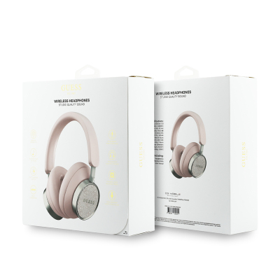 Guess Original Licensed Adjustable 4G Patterned Metal Classic Logo Over-Ear Bluetooth Headphones - 13