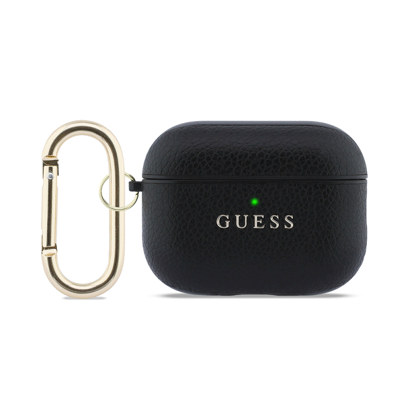 Guess Original Licensed Apple AirPods Pro 3 Case with Keychain PU Leather Cover - 2