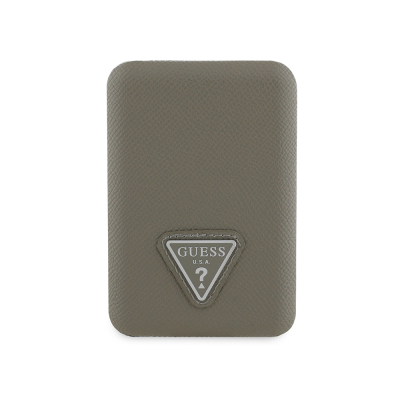 Guess Original Licensed Digital LED Indicator PU Leather Surface Triangle Logo Powerbank 5000mAh 15W - 1