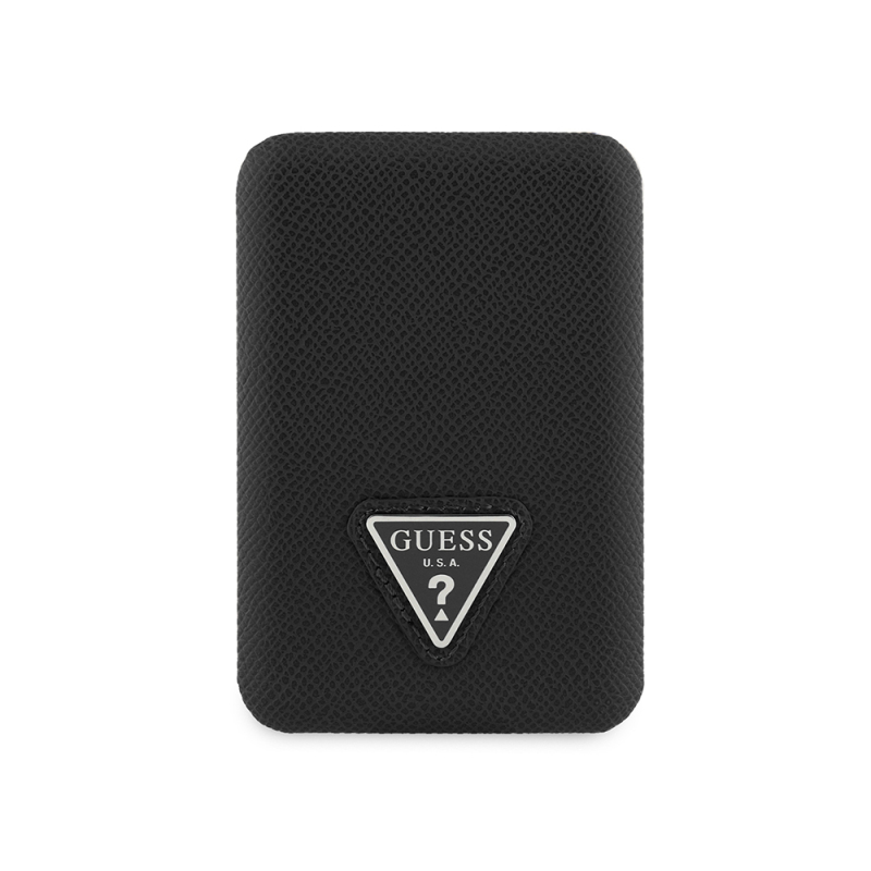 Guess Original Licensed Digital LED Indicator PU Leather Surface Triangle Logo Powerbank 5000mAh 15W - 3