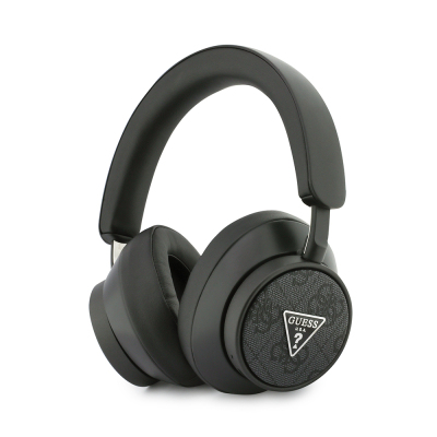 Guess Original Licensed ENC PU 4G Patterned Triangle Logo Over-Ear Bluetooth Headphones - 2
