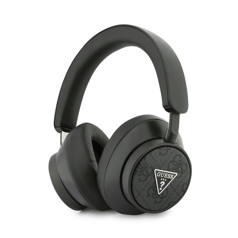 Guess Original Licensed ENC PU 4G Patterned Triangle Logo Over-Ear Bluetooth Headphones - 2