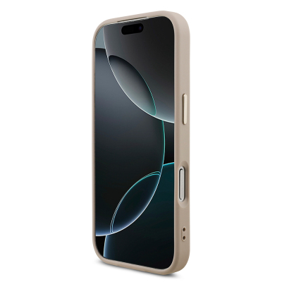Guess Original Licensed Gold Metal Camera Frame Case with 4G Design and Large Metal Logo and Text - Apple iPhone 18 Pro Cover - 15