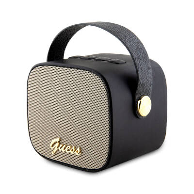 Guess Original Licensed Hanging PU Leather 5W Bluetooth Speaker with Text Logo - 2