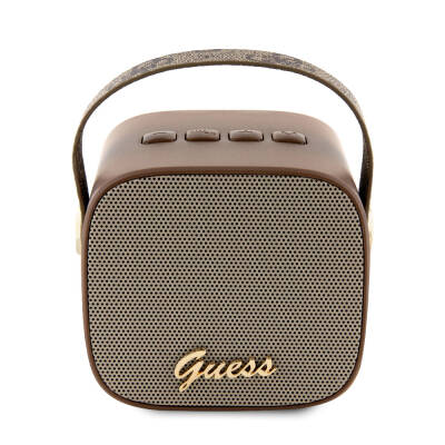 Guess Original Licensed Hanging PU Leather 5W Bluetooth Speaker with Text Logo - 6