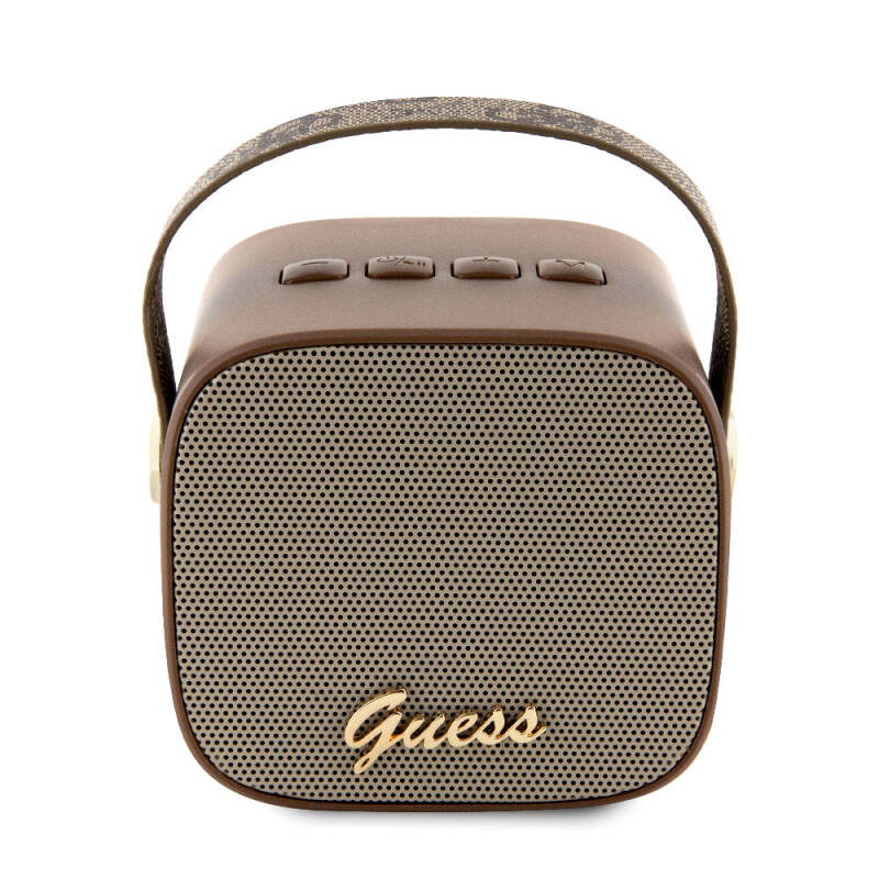 Guess Original Licensed Hanging PU Leather 5W Bluetooth Speaker with Text Logo - 6