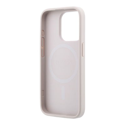 Guess Original Licensed M-safe Case for Apple iPhone 15 Pro with Embossed 4G Design and Logo. - 8