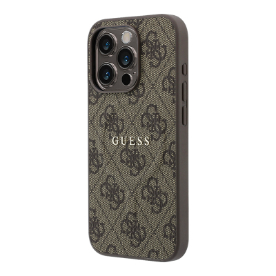 Guess Original Licensed M-safe Case for Apple iPhone 15 Pro with Embossed 4G Design and Logo. - 9