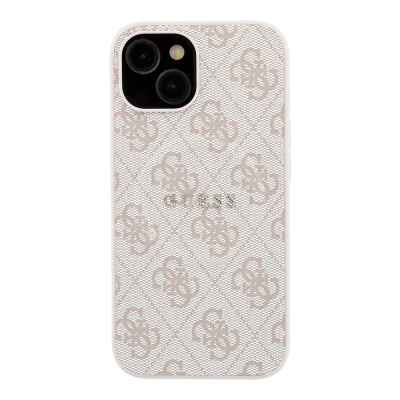 Guess Original Licensed M-safe Case for Apple iPhone 15 with Embossed 4G Design and Logo. - 4