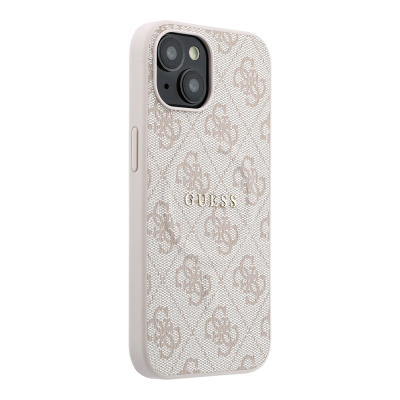Guess Original Licensed M-safe Case for Apple iPhone 15 with Embossed 4G Design and Logo. - 5