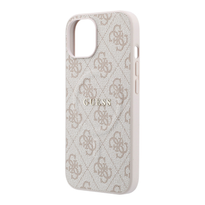 Guess Original Licensed M-safe Case for Apple iPhone 15 with Embossed 4G Design and Logo. - 7