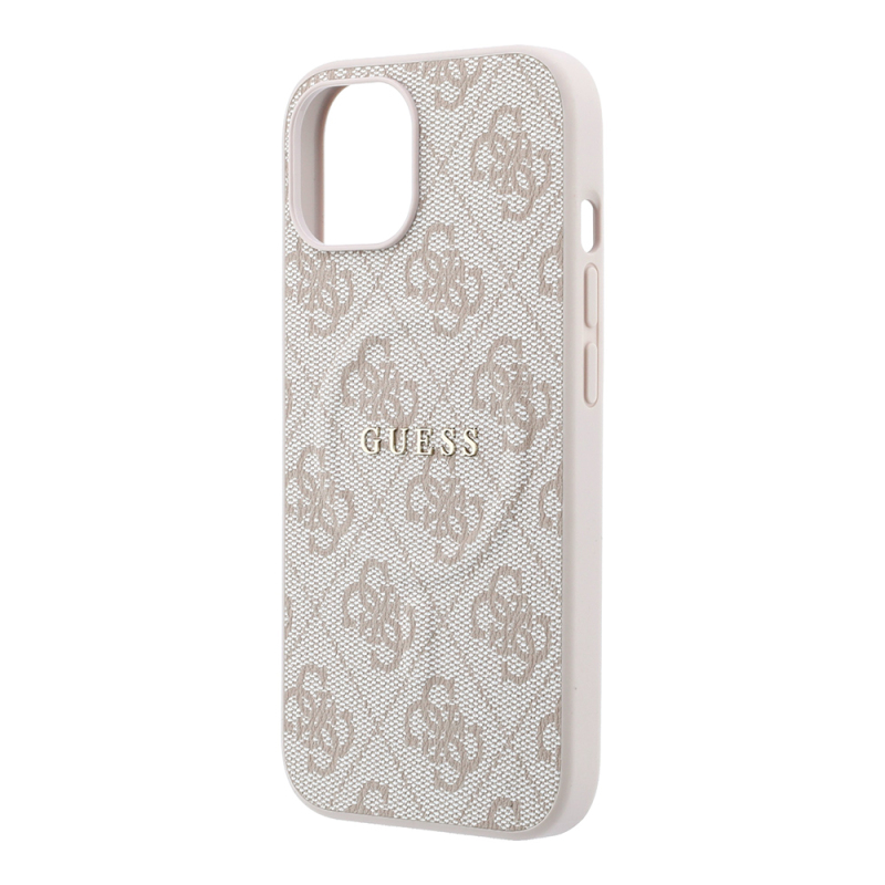 Guess Original Licensed M-safe Case for Apple iPhone 15 with Embossed 4G Design and Logo. - 7