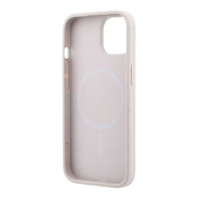 Guess Original Licensed M-safe Case for Apple iPhone 15 with Embossed 4G Design and Logo. - 8