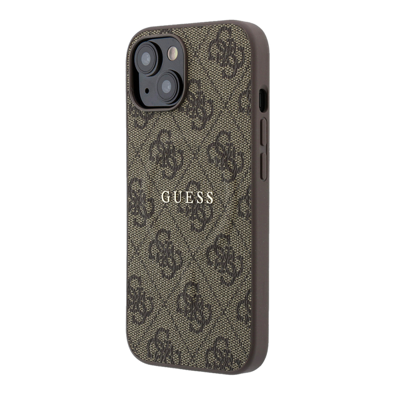 Guess Original Licensed M-safe Case for Apple iPhone 15 with Embossed 4G Design and Logo. - 9