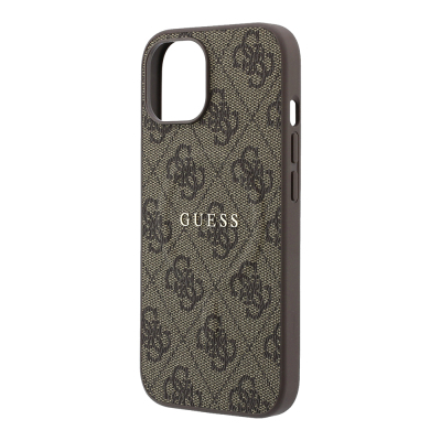 Guess Original Licensed M-safe Case for Apple iPhone 15 with Embossed 4G Design and Logo. - 13