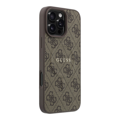 Guess Original Licensed M-safe Case for Apple iPhone 16 Pro Max with Embossed 4G Design and Logo. - 12