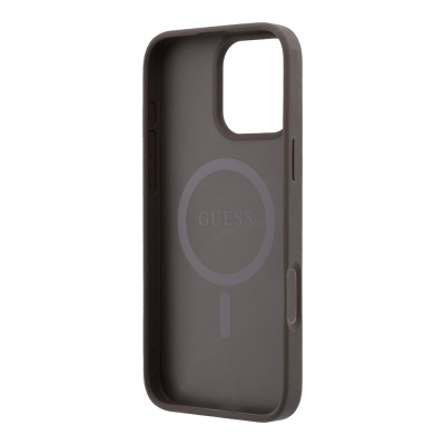 Guess Original Licensed M-safe Case for Apple iPhone 16 Pro Max with Embossed 4G Design and Logo. - 15