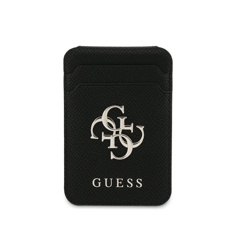 Guess Original Licensed Metal Large 4G and Text Logo Stand Magnetic Card Holder - 4