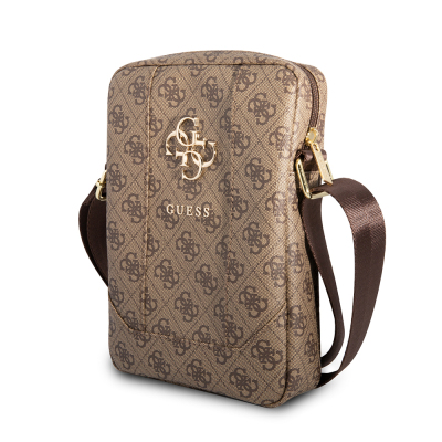Guess Original Licensed Metal Logo Zippered 8 inch Crossbody Tablet Bag - 2