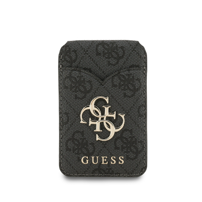 Guess Original Licensed Mirrored Metal Large 4G Logo Magnetic Card Holder with Stand - 6