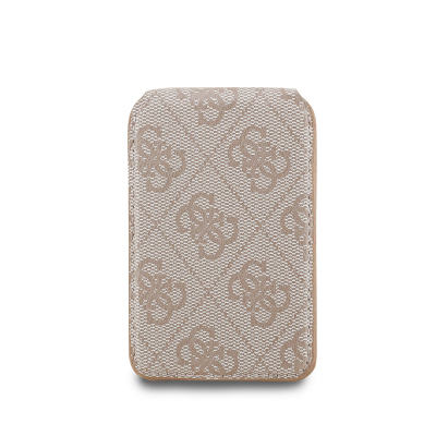 Guess Original Licensed Mirrored Metal Large 4G Logo Magnetic Card Holder with Stand - 13