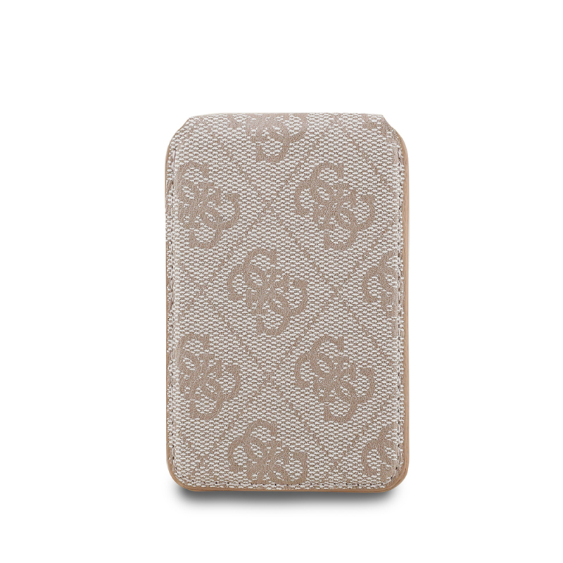 Guess Original Licensed Mirrored Metal Large 4G Logo Magnetic Card Holder with Stand - 13