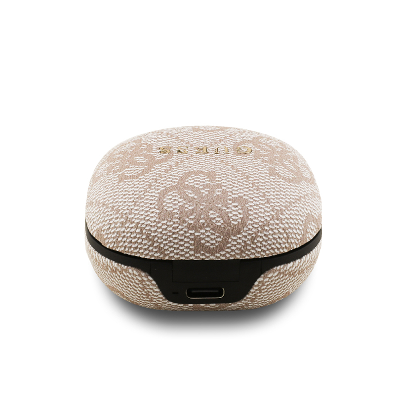 Guess Original Licensed PU 4G Patterned Classic Metal Lettering Logo TWS In-Ear Bluetooth Headphones - 18