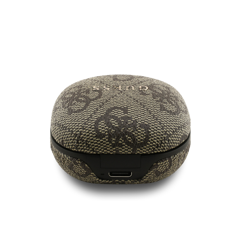 Guess Original Licensed PU 4G Patterned Classic Metal Lettering Logo TWS In-Ear Bluetooth Headphones - 23