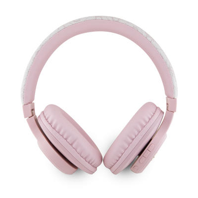 Guess Original Licensed PU 4G Patterned Metal Text Logo Tone On Tone On-Ear Bluetooth Headset - 10