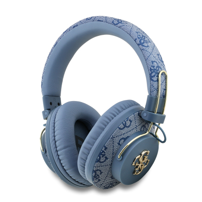 Guess Original Licensed PU 4G Patterned Over-Ear Bluetooth Headset with Large Metal Logo - 5