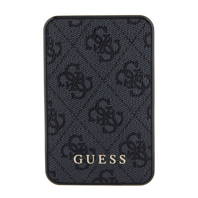 Guess Original Licensed PU Leather 4G Patterned Metal Text Logo Powerbank 5000mAh - 8