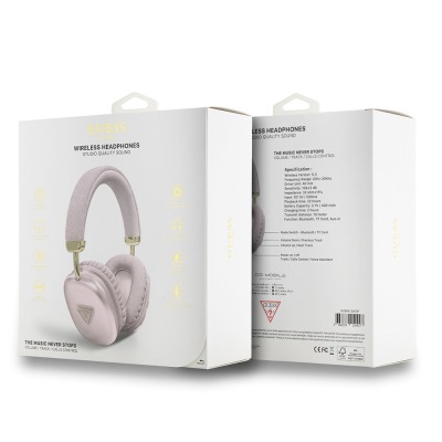 Guess Original Licensed PU Triangle Logo Over-Ear Bluetooth Headphones - 7
