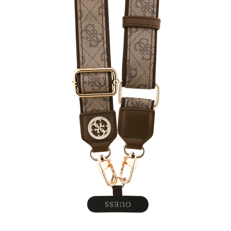 Guess Original Licensed Stoned 4G Metal Logo Crossbody Phone Strap 150cm - 6