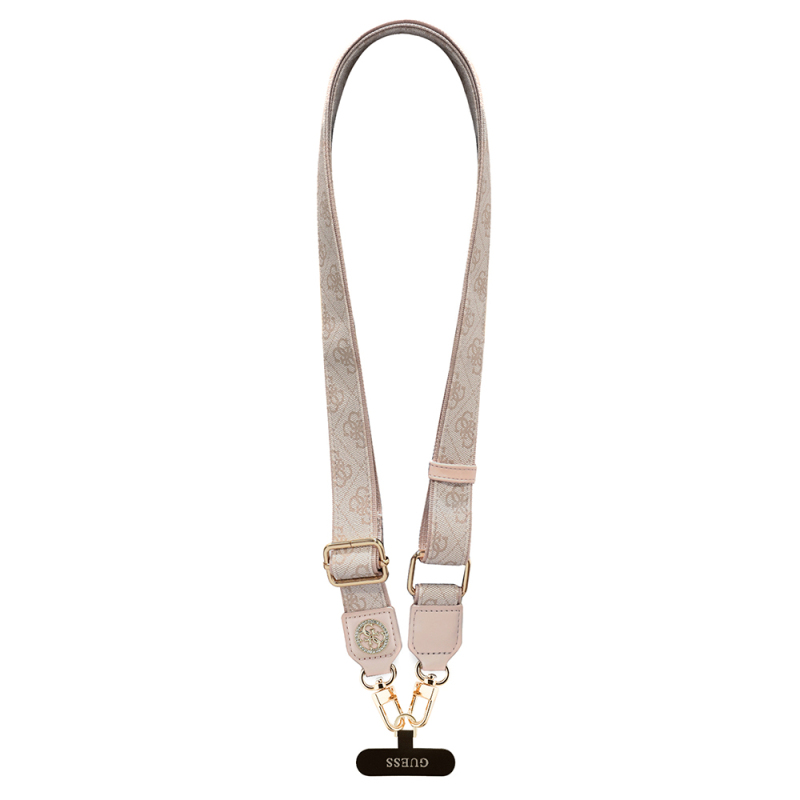 Guess Original Licensed Stoned 4G Metal Logo Crossbody Phone Strap 150cm - 4