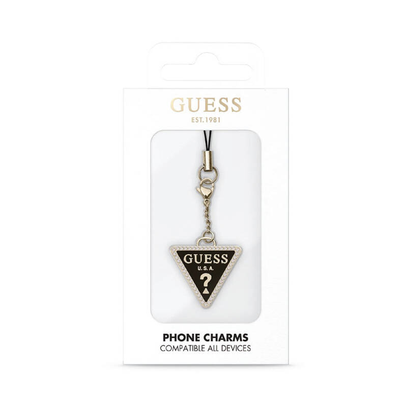 Guess Original Licensed Stoned Triangle Logo Phone Strap - 2