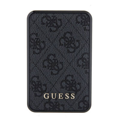 Guess Original Licensed With Digital LED Display PU Leather 4G Patterned Metal Text Logo Powerbank 10000mAh 18W - 3