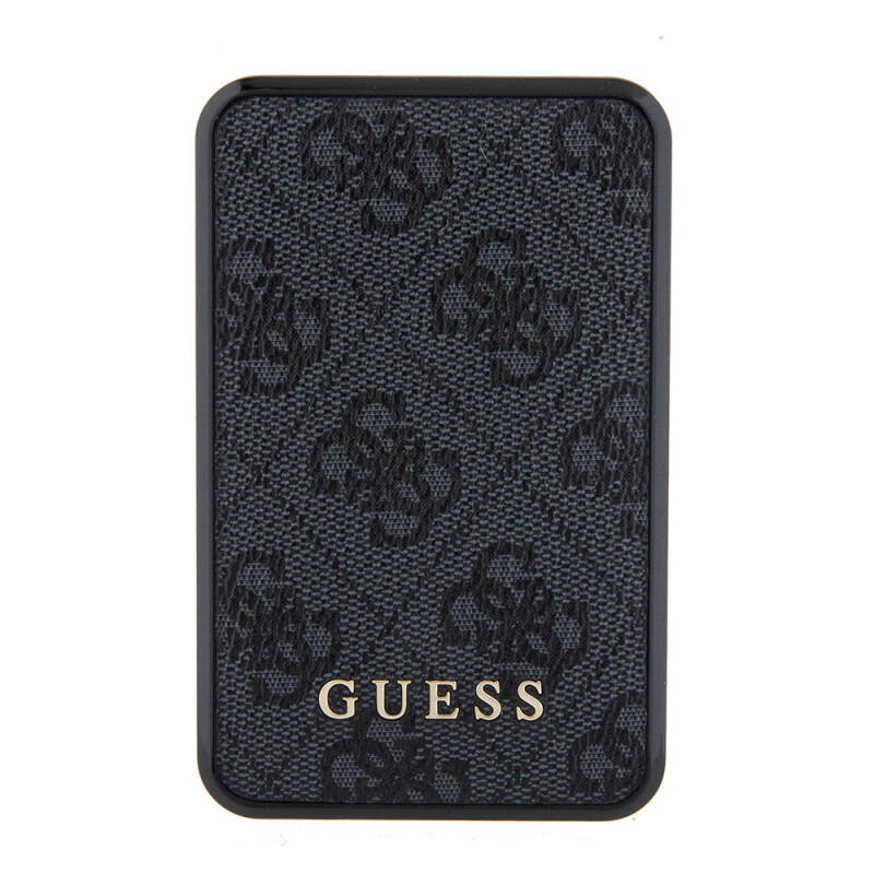 Guess Original Licensed With Digital LED Display PU Leather 4G Patterned Metal Text Logo Powerbank 10000mAh 18W - 3