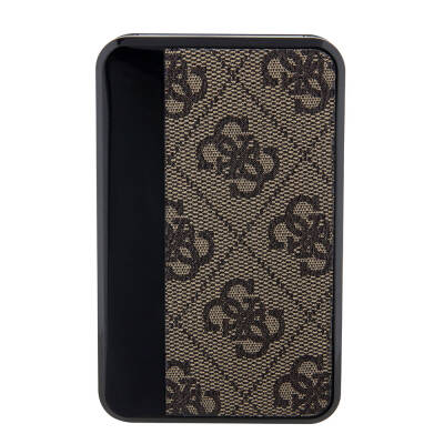 Guess Original Licensed With Digital LED Display PU Leather 4G Patterned Metal Text Logo Powerbank 10000mAh 18W - 10