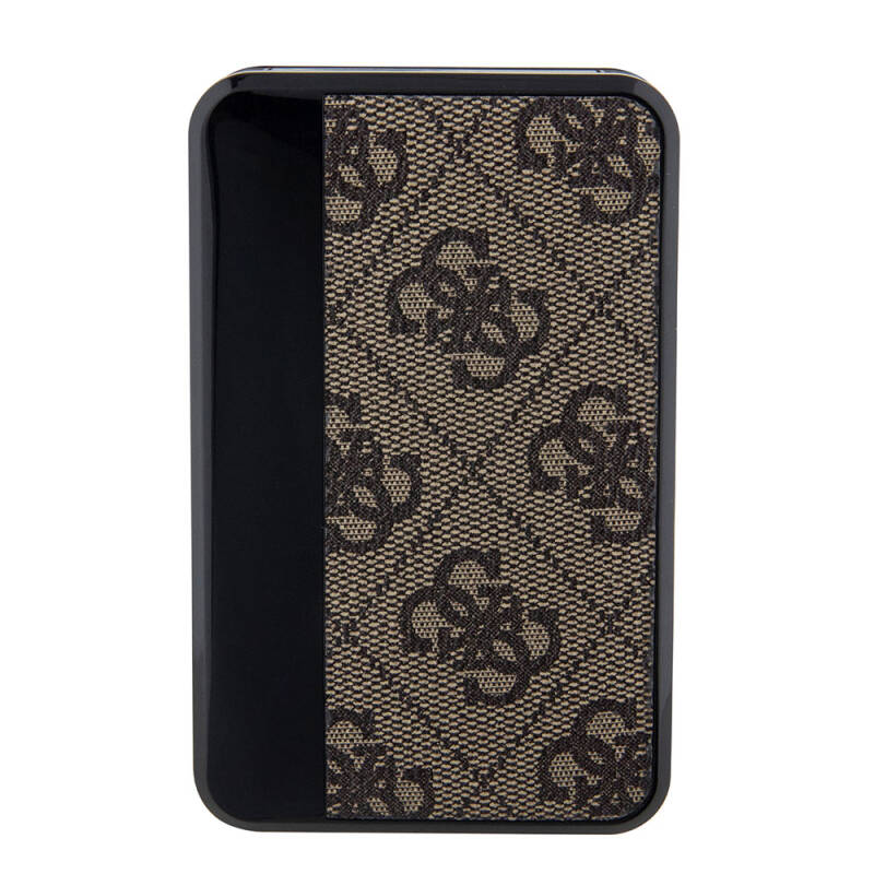 Guess Original Licensed With Digital LED Display PU Leather 4G Patterned Metal Text Logo Powerbank 10000mAh 18W - 10