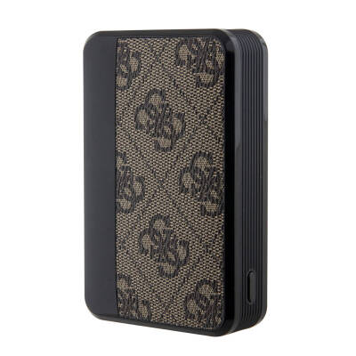 Guess Original Licensed With Digital LED Display PU Leather 4G Patterned Metal Text Logo Powerbank 10000mAh 18W - 11