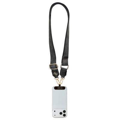 Guess Orjinal Lisanslı 4G Desen ve Metal Logolu Çapraz Vücut Telefon Askı Kayışı 150cm - 7