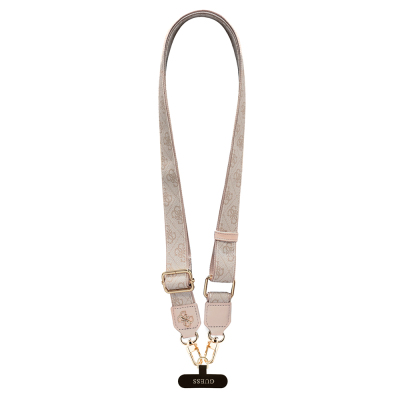 Guess Orjinal Lisanslı 4G Desen ve Metal Logolu Çapraz Vücut Telefon Askı Kayışı 150cm - 3